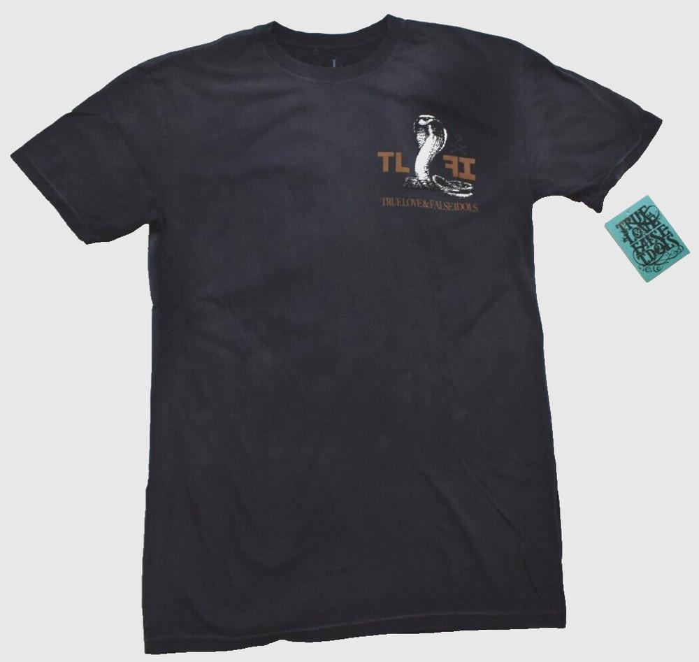 True Love False Idols Mens TLFI Seek & Destroy Black Wash Shirt NWT Large Unisex T-Shirt S
