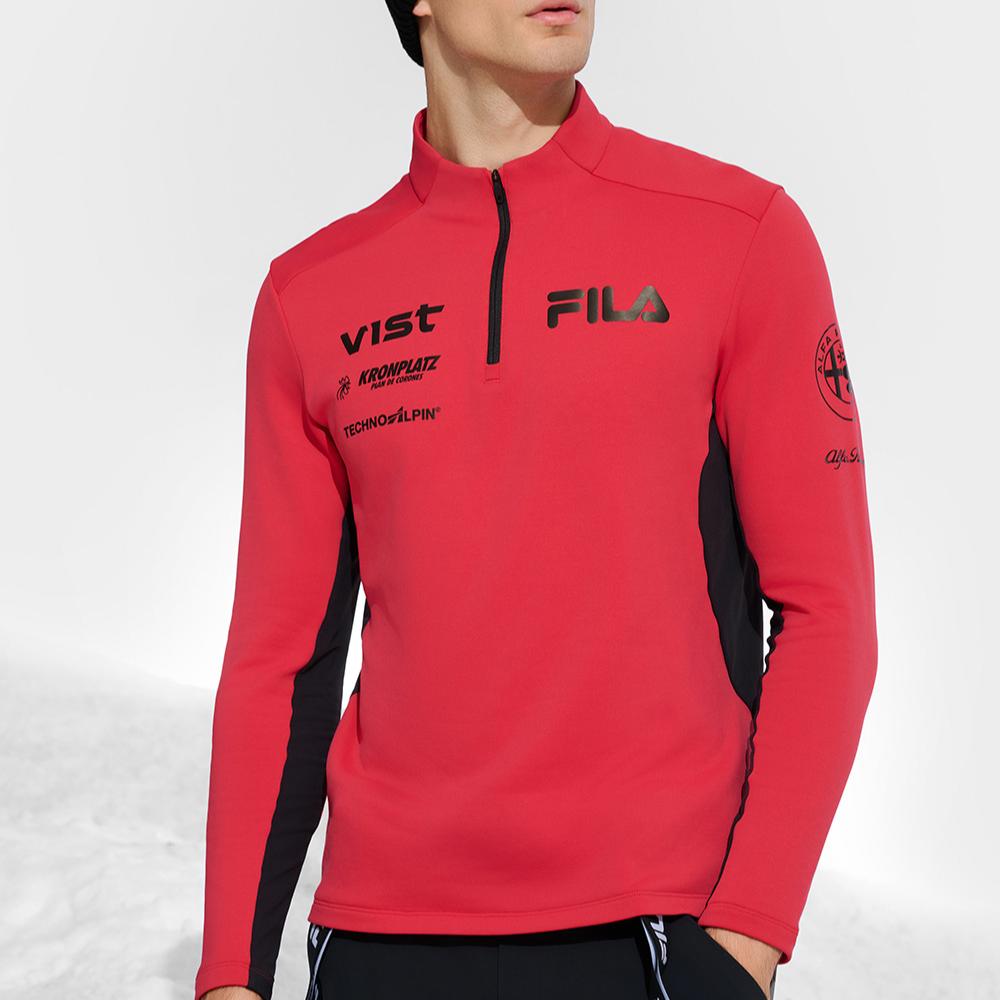 New FILA Athletics SKI T Shirt Men's Red A11M446203FRD