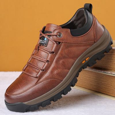 Fashion Non-Slip Male Sneakers Light Men Tenis Men's Masculino Leisure Walk Trainers Leather Men's Casual Shoes Outdoor Walking Shoes