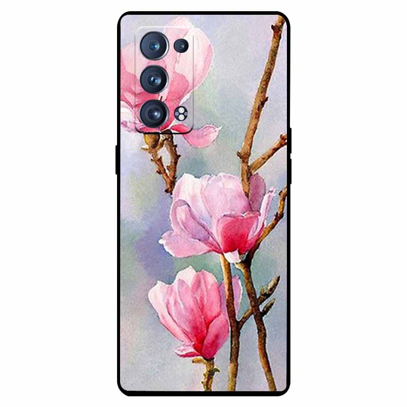 For Oppo Reno 6 Pro 5G Case Snapdragon Shockproof Soft Silicone TPU Back Cover For Oppo Reno 6 Pro CPH2247 Phone Cases Cute Capa