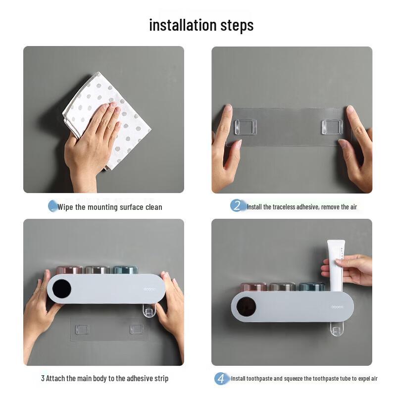ecoco Smart UV Toothbrush Sterilizer & Toothpaste Dispenser