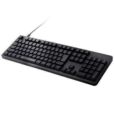 Elecom Mechanical Keyboard Leggero Wired Full Size Rollover Support 50 Million Times Durable Switch Brown Axis Black N-Key TK-MC50UKTBK