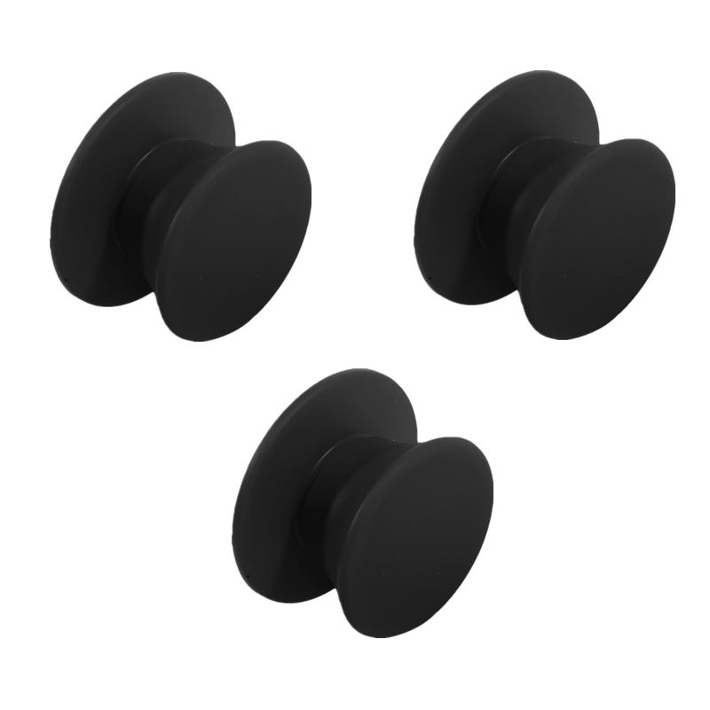 1/2/3KS Knoflík na pokličku hrnce Silikonová univerzální rukojeť hrnce Náhradní díly Kuchyňské nádobí Kryty Knoflíky na pokličku pánve Černá kuchyně