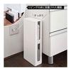 [Bulk purchase set of 2] Yamazaki Jitsugyo (Yamazaki) Stackable router storage case with slim lid, white, approx. W9.7XD20.2XH22.2cm, Smart TV