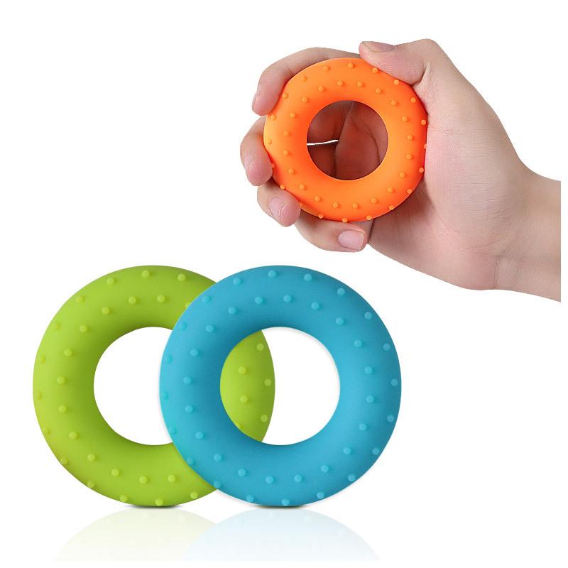 Silicone Grip Decompression O-type Grip Ball Sports Fitness Equipment Professional Hand Training
