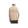 Adidas Graphic Short Sleeve Comfortable Versatile Casual Soft T-Shirt Unisex Tops Warm-Sand KC3062