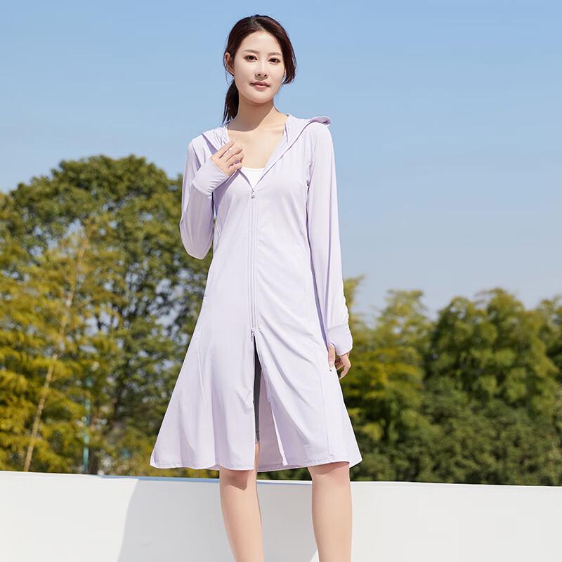 Miling Mid-length Ice Silk Sun Protection Jacket with Large Brim M