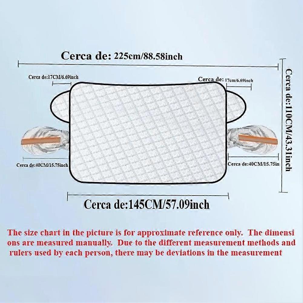 Magnetic Car Windscreen Snow Covers, All-Season Windshield Protector Cover Frost Ice Snow UV Protection