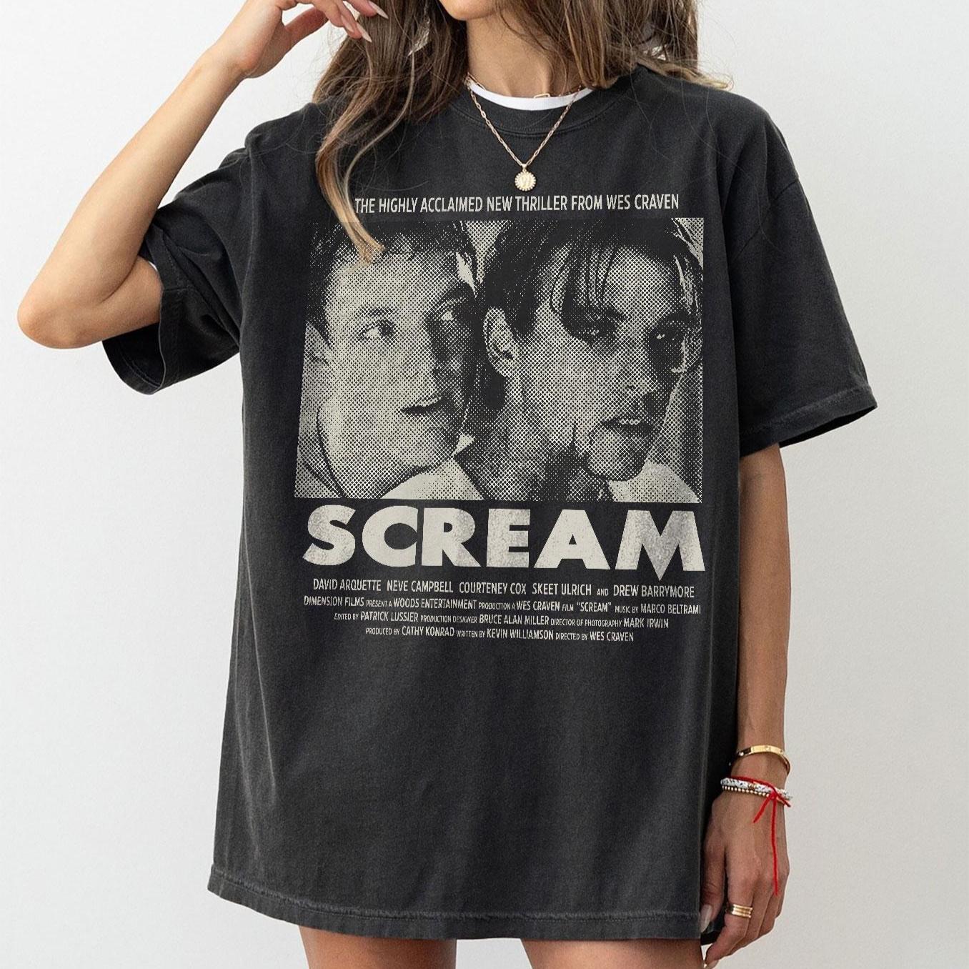 2026 Scream Billy Stu Shirt BillyLoomis Shirt Stu Macher Scream Shirt Scream T-shirt Scream 1996 Movie Shirt Halloween Spooky Short Sleeve Tee Top 4XL