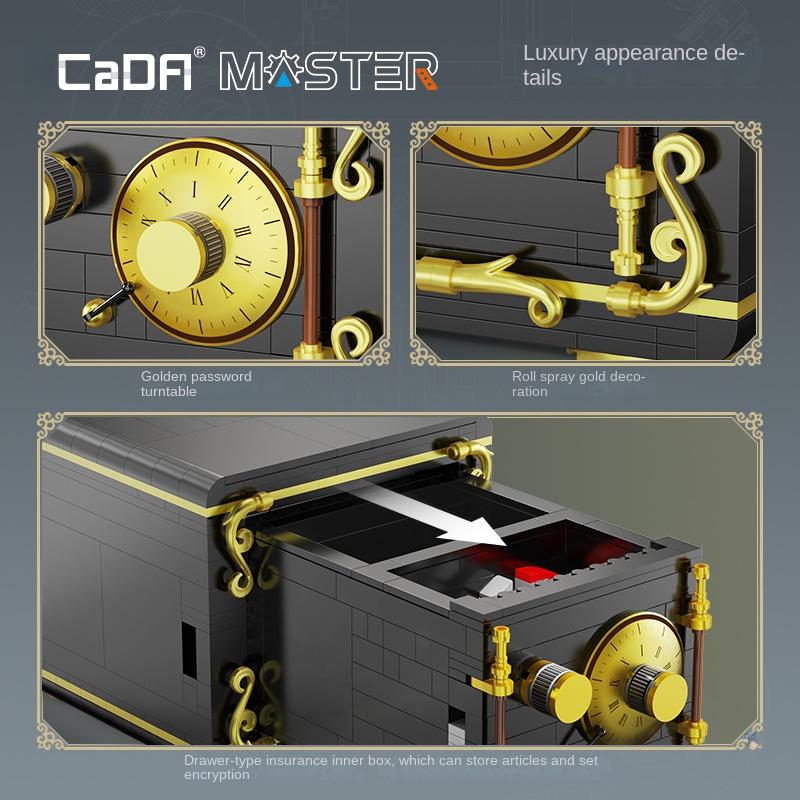 Cada C71006 Working Combination Safe Educational Toy Building Blocks Toys Model Building Kits Toys & Hobbies for Kids