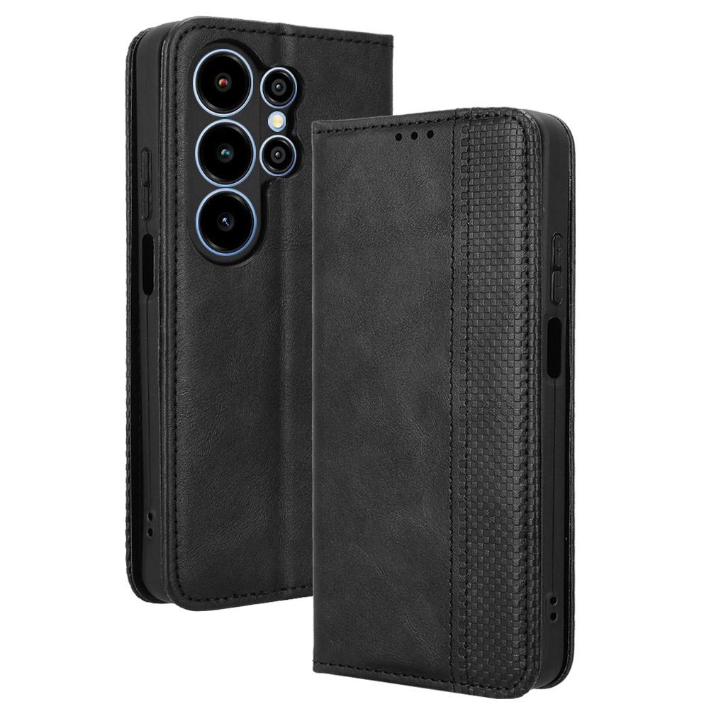 Flip Cover Compatible for Blackview Wave 10 Leather Case [Flip Vintage Leather] Shockproof Durable Retro Phone Case