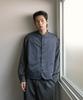 Another Office Bonjour Round Neck Vest (Nautical Gray)