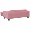 Vidaxl Divano per Bambini con Poggiapiedi, Rosa, 100X50X30 Cm, Velluto