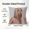 Singer K-Kenia Os Pink Aura Pillow Case Plush Fabric Soft Pillowcase Double Sided Print Sofa Cushion Cover Throw Pillow Cover
