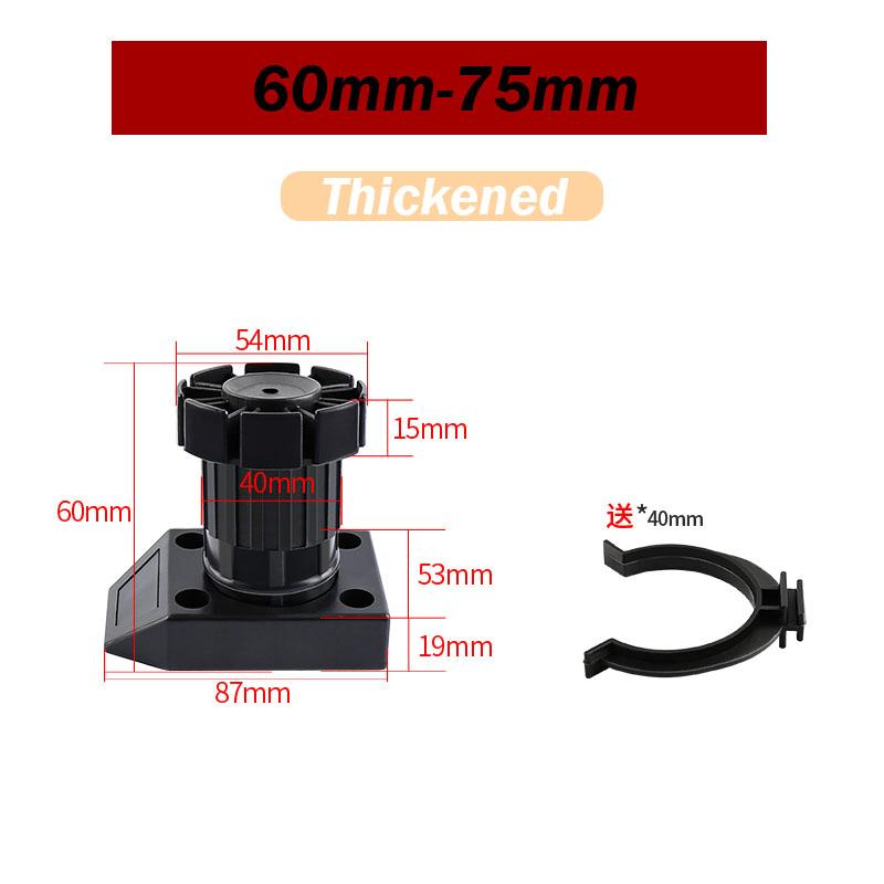 1 pz Piedino Regolabile in Altezza per Armadio Gamba Mobile per Cucina Bagno 6cm/8cm/10cm/12cm/15cm Piedini Zoccolo Armadio da Cucina