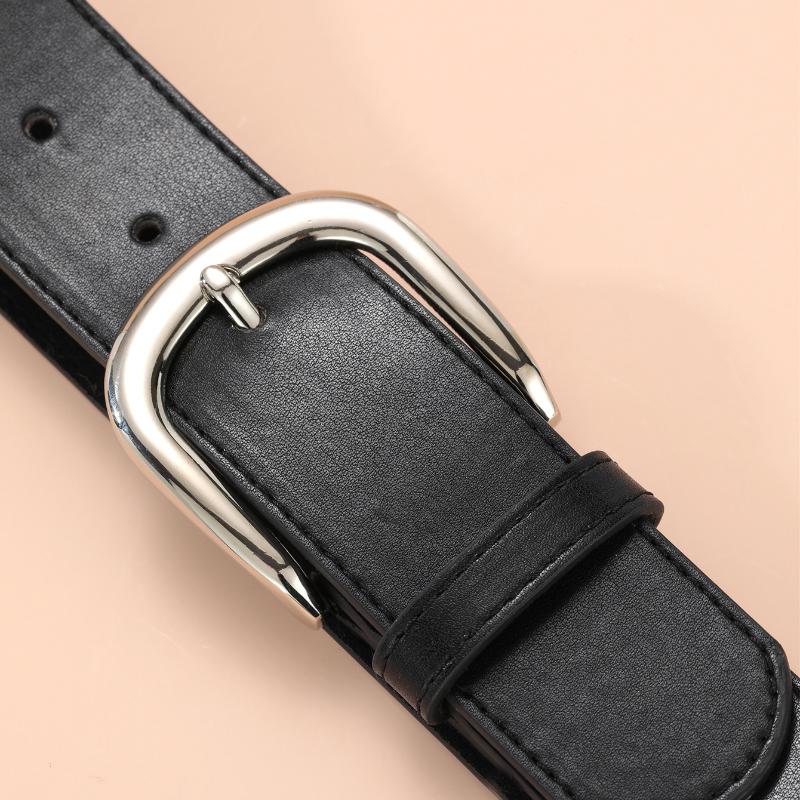 New Simple Women's Needle Buckle Belt Versatile for Daily Use Korean Edition Ins Style White Fashion Decoration Jeans Belt