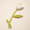 Twist Stick Handmade Felt Flower Bendable Wire Stem Flexible Iron Wire Artificial Floral Bouquet Artificial Single Stem Bouquet