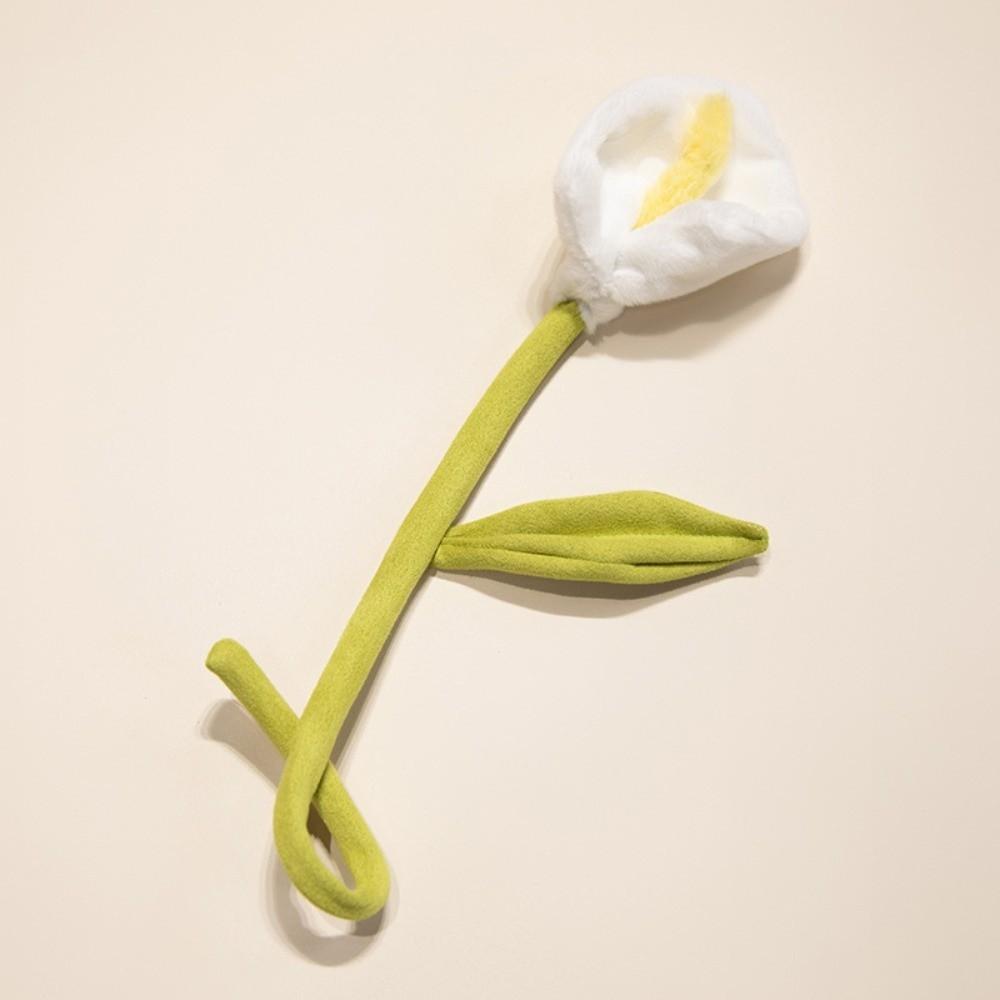 Twist Stick Handmade Felt Flower Bendable Wire Stem Flexible Iron Wire Artificial Floral Bouquet Artificial Single Stem Bouquet