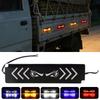 12V Universal Motorcycle LED Tail Brake Light Demon Strobe Auto Lamp with Marker Warning Eye Self-Adhesive, Side Q9I4