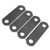 4PCS Trailer Spring Shackle Strap Links 3 1/8in Length Heavy Duty Steel for Double Eye Leaf Spring