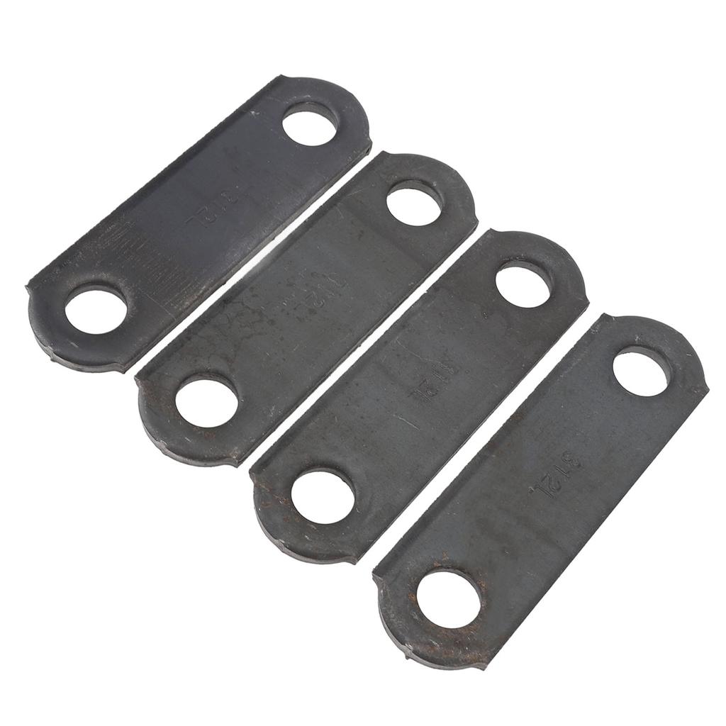 4PCS Trailer Spring Shackle Strap Links 3 1/8in Length Heavy Duty Steel for Double Eye Leaf Spring