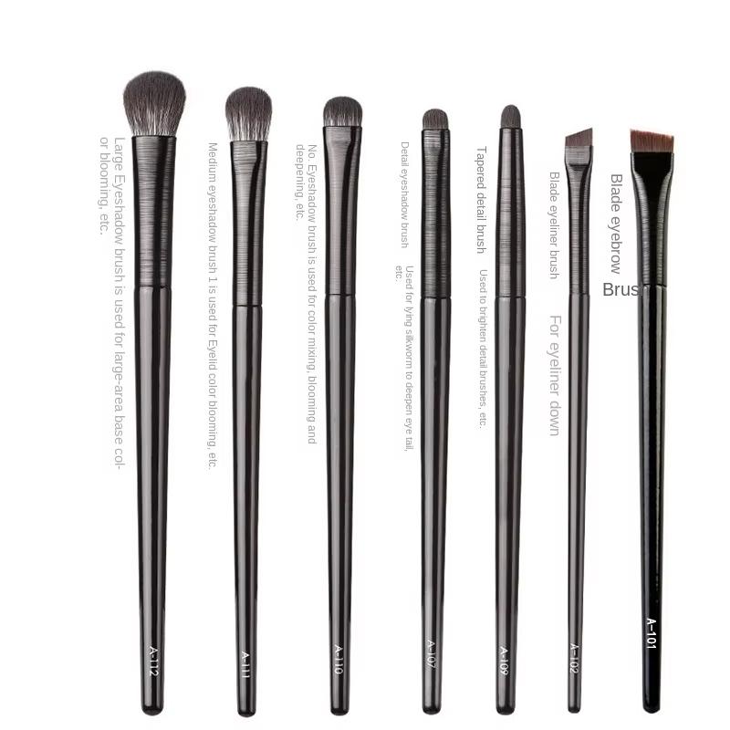7PCS Natural Material Professional Makeup Brush Set Eye Shadow Powder Foundation Blush Contour Shadow Beauty Tool