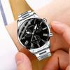 Fashion Men'S Steel Strap Watch Geneva Casual Business Quartz Watch Atmospheric Luminous Watch Trend