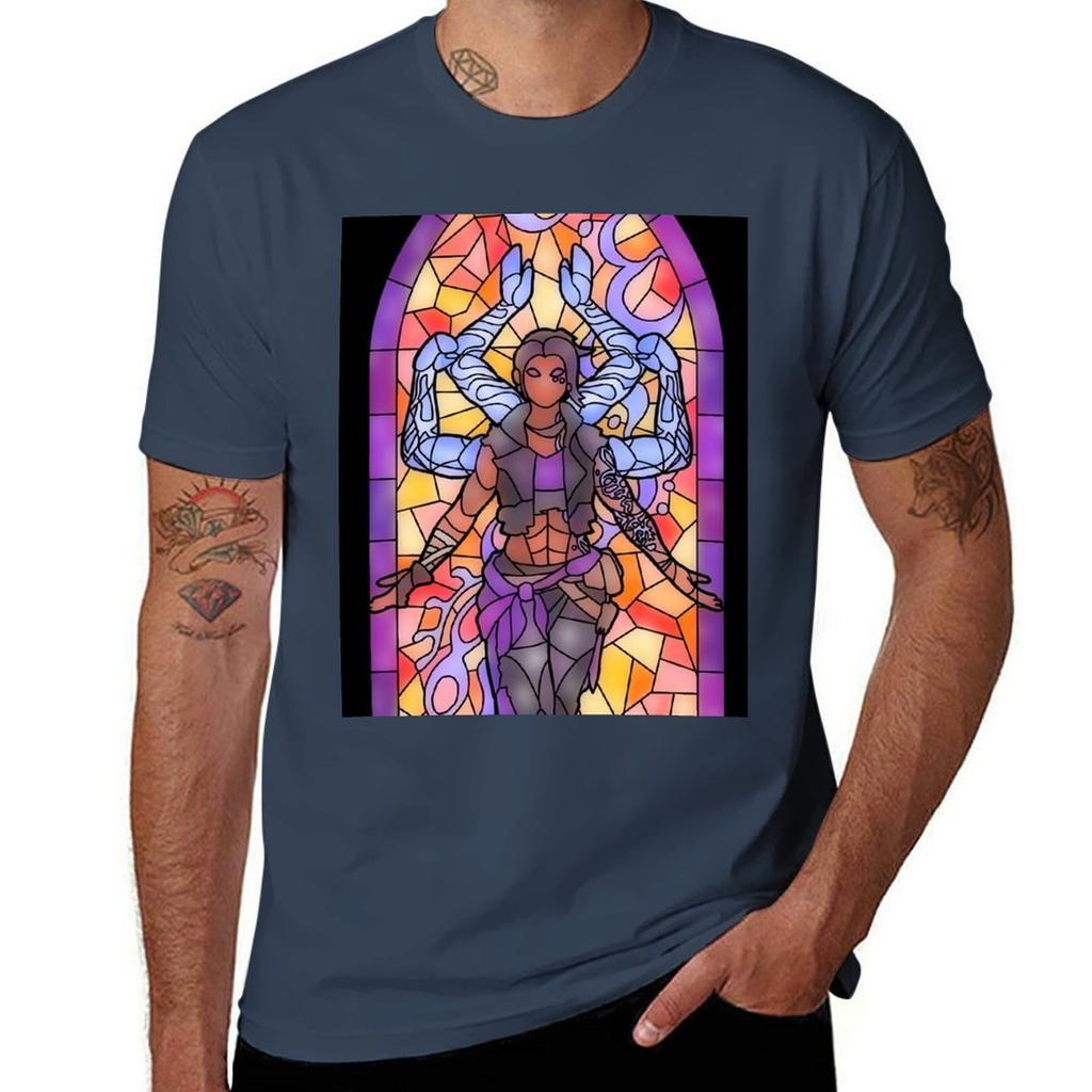 Amara Stained Glass Tshirt Plus Size Loose Fit Tshirt