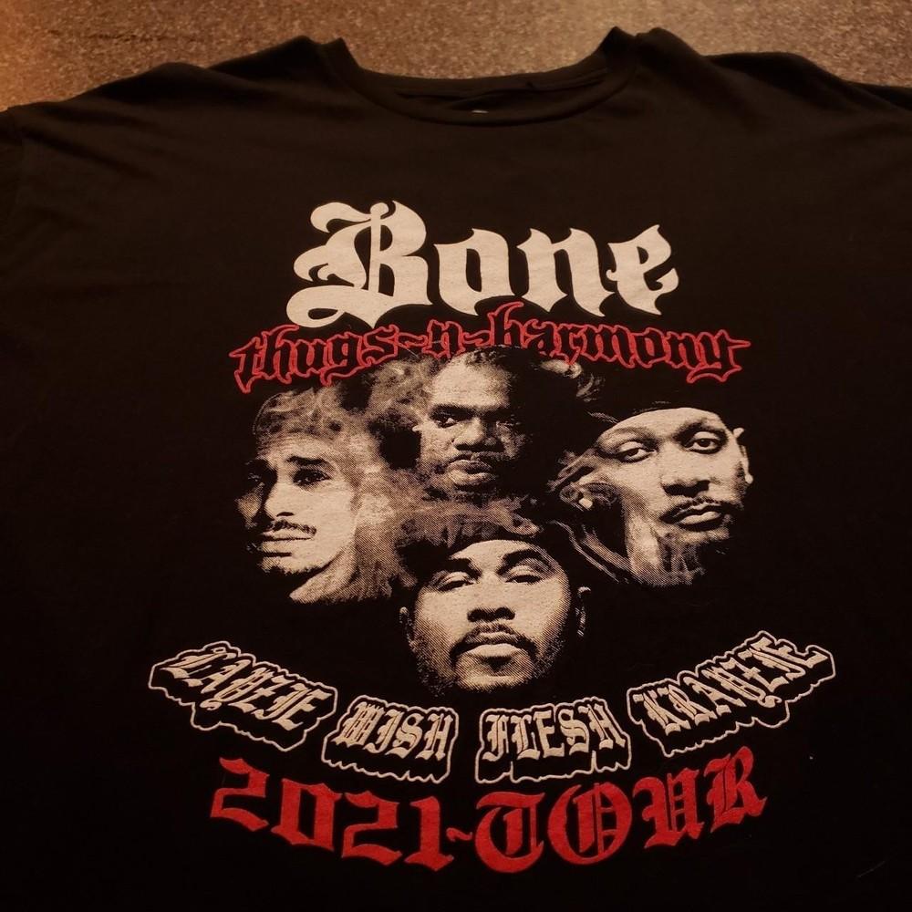 BONE THUGS N HARMONY 2021 concert tour T-shirt Unisex Cotton Tee S-4XL ZL162 Unisex T-Shirt S