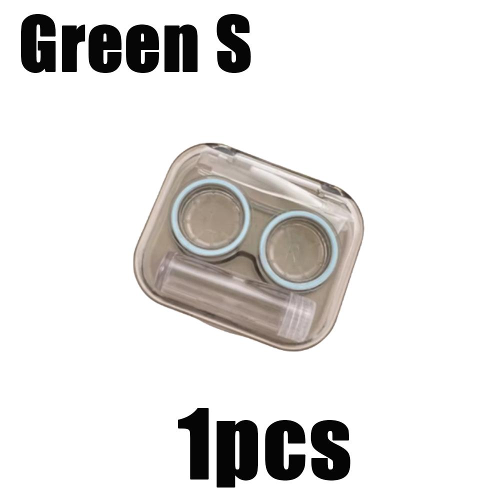 1pcs Contact Lens Cases Portable Plastic Storage Box With Tweezer Suction Stick Set Or Travel Holiday Contact Lenses Organizer