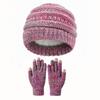 Kinderen Winter Warm Gebreide Set Pompon Muts Sjaal Handschoenen 3-Delige Set Of Enkele Muts Winddicht Oorbescherming Voor Jongens Meisjes Koud Weer Buiten