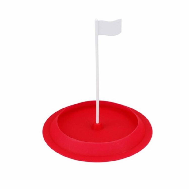 Golf Putting Cup and Flags Soft Rubber Practice Putting Cup Golf Putter Green Cup Training Aids Supplies Easy to Use