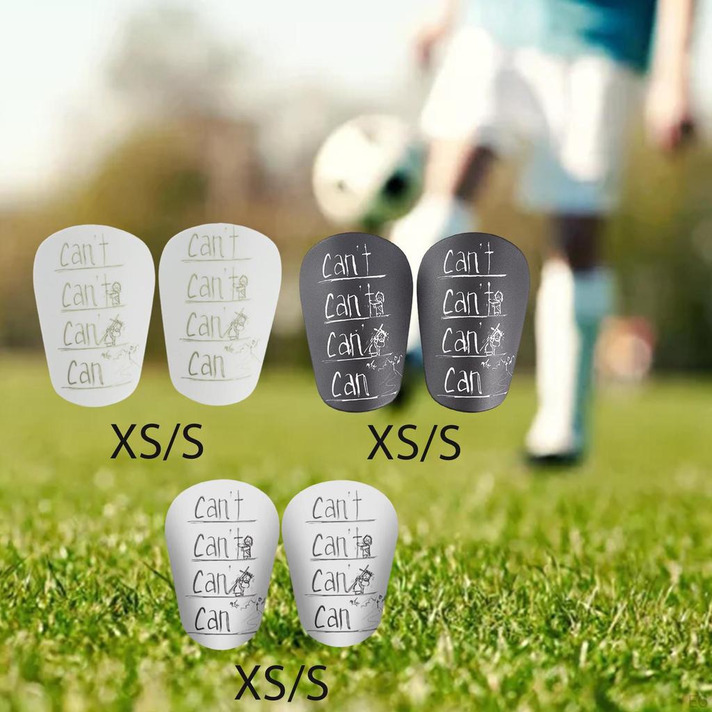 2 Pieces Mini Soccer Shin Guards Football Training Compact Leg Protection for