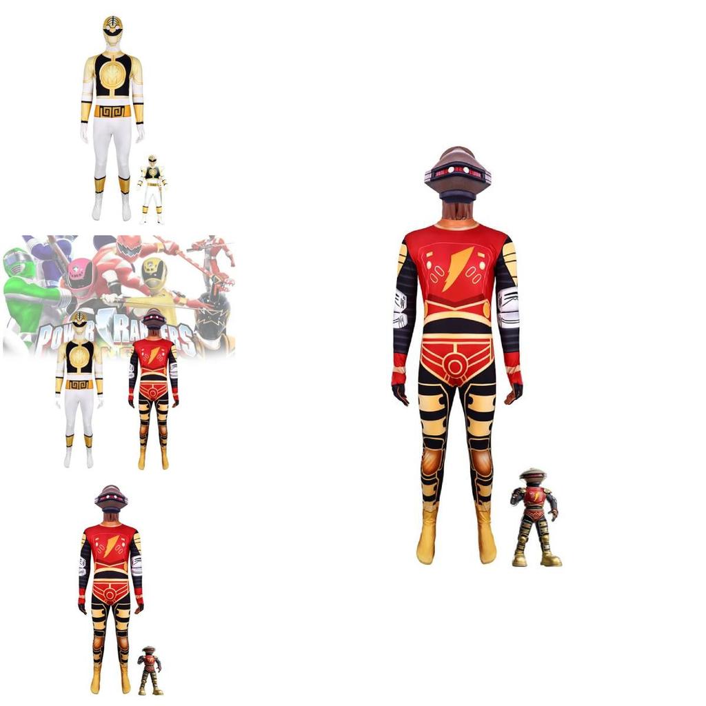 Mighty Morphin Power Rangers Dinosaur Cosplay Suit For Kids Halloween Costume Party
