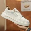 Fashion Spring Men's Casual Leather Shoes Stylish Vulcanize Shoes Outdoor Oxford Shoes Outdoor Mens Sports Sneakers Skateboard Footwear
