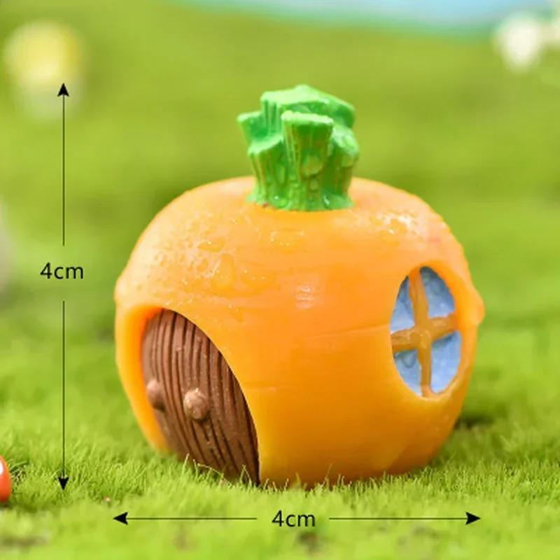Cartoon Rabbit Carrot Miniature Fairy Garden Accessory Micro Landscape Cactus Decoration Handmade Craft Gift Ornaments