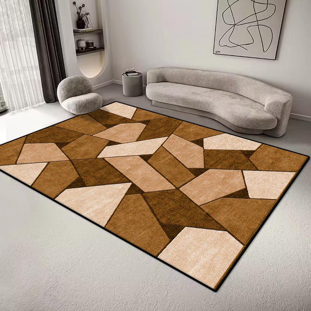 Geometrischer Teppich im nordischen Stil für Wohnzimmer Minimalismus Dekoration Schlafzimmer Große Teppiche 200x300CM Bürobereich Rutschfeste Bodenmatte