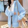 La Chapelle Women's Hooded Loose Casual Cardigan Sweatshirt