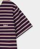 FALLETT Striped Slim Fit Short Sleeve T-Shirt Navy