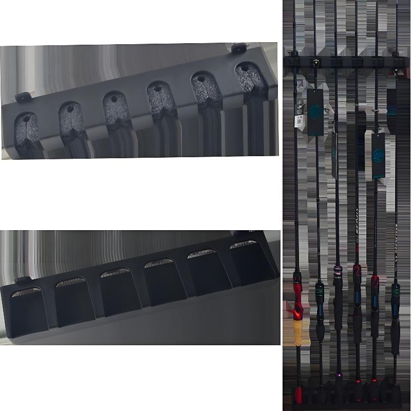 Easy-Install Fishing Rod Bracket Wall Mounted Foam Grip Storage Rack Fishing Tools Rod Holder Fishing Accessories Equipment