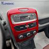 Für Renault Clio 4 2013 2014 2015 2016 2017 2018 Echte Weiche Kohlefaser Aufkleber LHD RHD Auto Mittelkonsole Zubehör