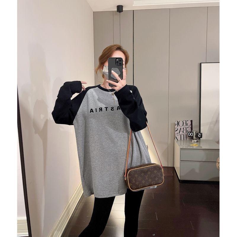 Plus Size Women’s Oversized Long Sleeve T-Shirt for Autumn/Winter – Warm, Versatile Base Layer