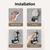Portable Sturdy ABS Suction Shower Sprayer Holders Bathroom Accessory for Easy Installation in Bathroom Setting
