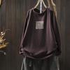 2025 Versatile Round Neck Fleece Pullover Hoodie