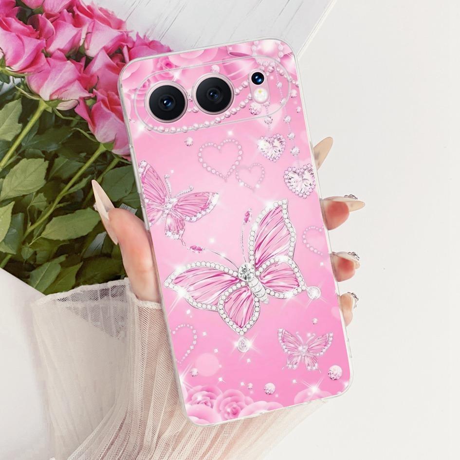 6.55" For Honor 500 5G Case Fashion Flower Bowknot Soft Slim Silicone Phone Cover For Honor 500 Pro Funda MEY-AN00 Honor500 Capa