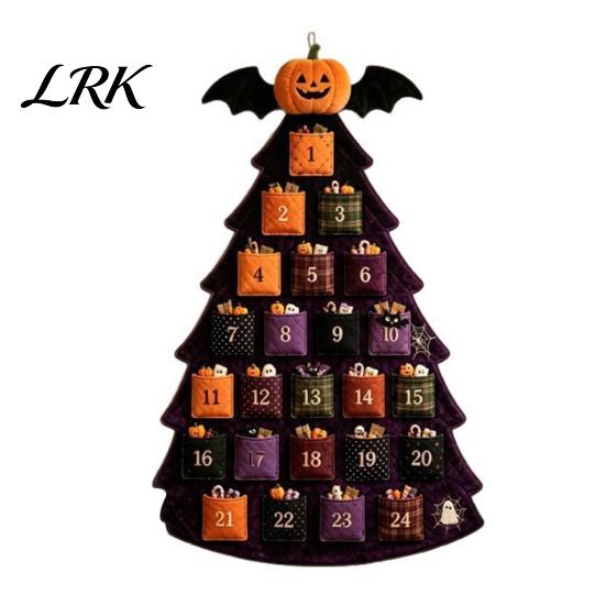 Decorazione Murale Natalizia da Interno Albero Trapuntato Calendario dell'Avvento Kit Fai da Te, Tessuto a 24 Tasche Cucito Conto alla Rovescia Regalo Kit Artigianale Patchwork Fatto a Mano per Adulti,