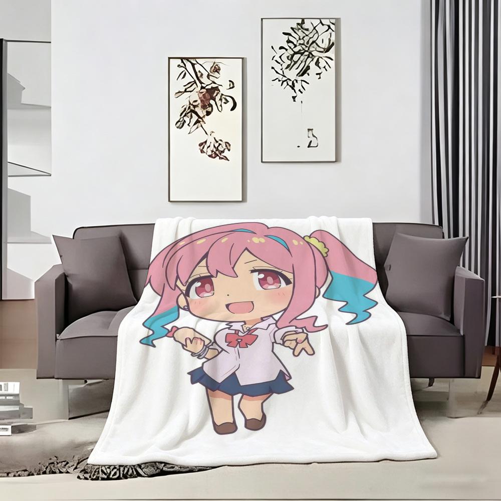 Anime O-ONIMAIS Throw Lightweight 240g Flannel Blanket Soft Skin-friendly for Summer Cooling