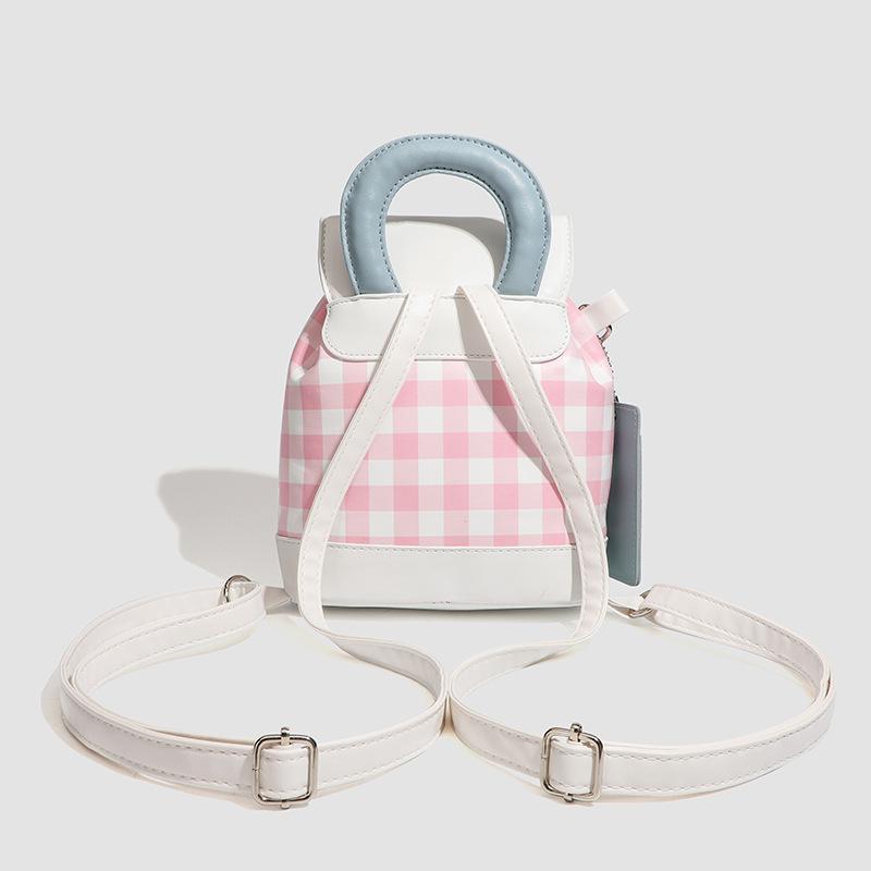 Bag Women 2025 New Korean Button Backpack Cute Cartoon Small School Bag Mini Fashion Versatile Backpack