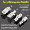 Double Square Head Socket Adapter Converter Reducer Set 1/4 3/8 1/2 Impact Drive Ratchet Wrench Socket Adaptor Repair Hand Tool