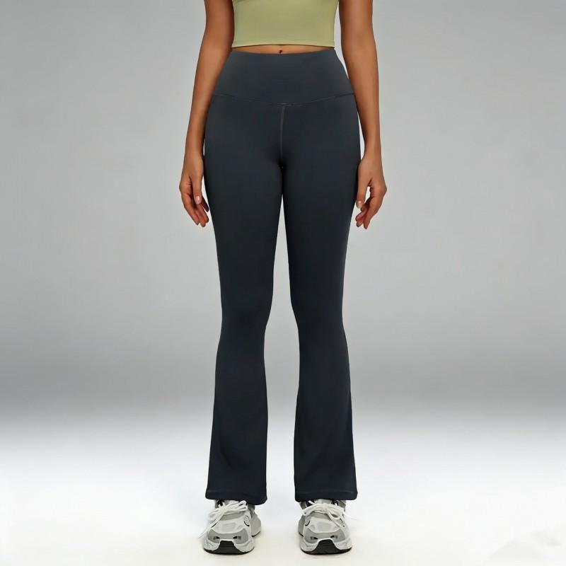 Womens High-Waisted Flared Yoga Pants Quick-Dry Soft Stretch Leggings Gym Fitness Running Workout